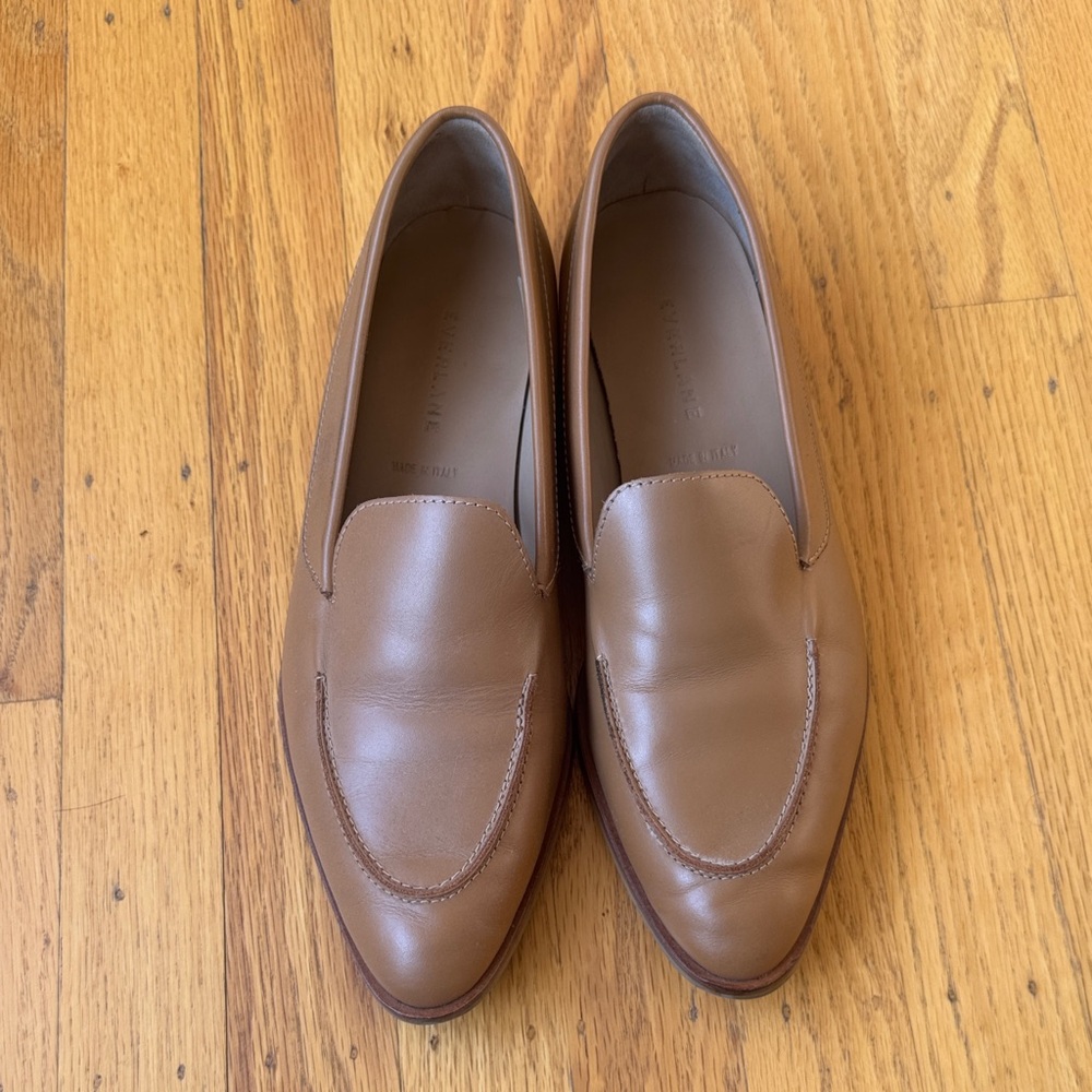 Everlane Tan Leather Loafers